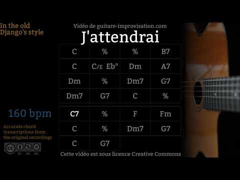 J'attendrai (160 bpm) - Gypsy jazz Backing track / Jazz manouche