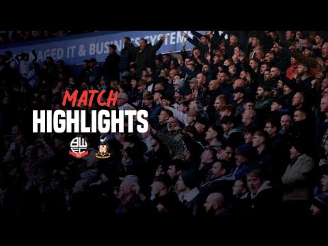 HIGHLIGHTS | Wanderers vs Bradford City