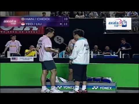 Ow/Chooi vs Yeo/Liu - Day 1 (Group J) - Axiata Cup 2012