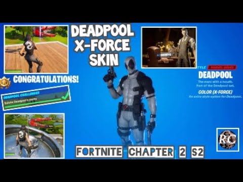 How to get Deadpool X-Force Skin , Deadpool Shorts and Pants easy to find Locations, FORTNITE CH2S2