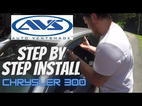Installing AVS Window Deflectors/ Visors on Chrysler 300