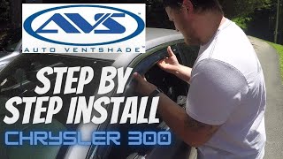 Installing AVS Window Deflectors/ Visors on Chrysler 300