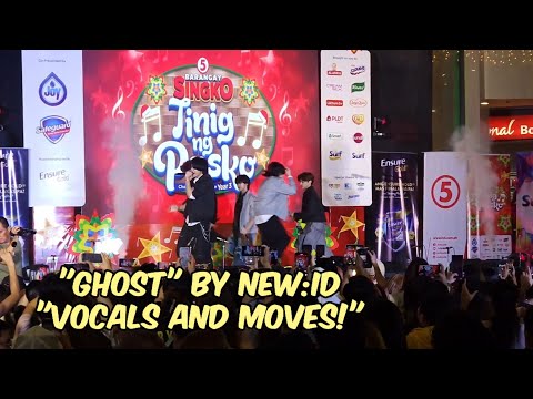 New:ID  Electrifying 'Ghost' Performance | Tinig ng Pasko Ayala Malls Market Market