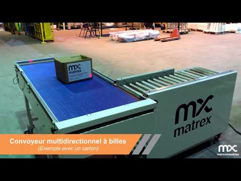 Convoyeur multidirectionnel à billes