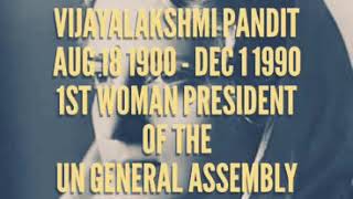 International Women's Day: Mrs. Vijaya Lakshmi Pandit