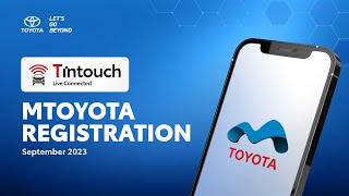 Toyota T Intouch : mTOYOTA Registration