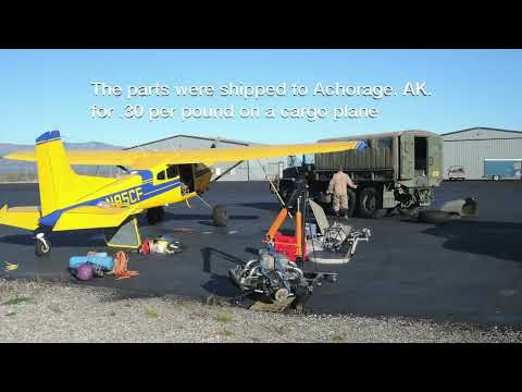 Alaskan wind and securing airplanes with duckbill Anchors.