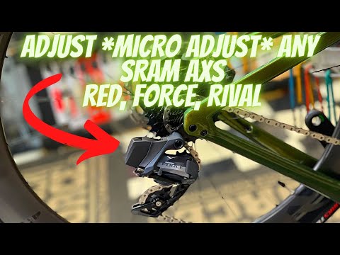 HOW TO FIX/ADJUST  *MICRO ADJUST* ANY SRAM AXS (RED, FORCE, RIVAL) VERY EASY!!!