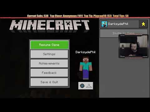 Minecraft "Chill Stream" March 24, 2019 pt2 - Minor Progress But Lots of Discussion!