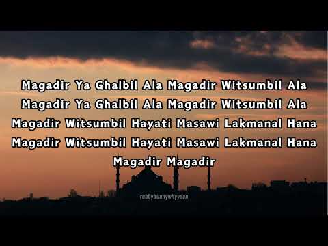 LIRIK LAGU MAGADIR - GASENTRA (KARAOKE MAGADIR QASIDAH)