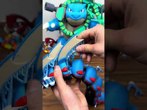 3d printing articulated mega gyarados!!!!!!! Stl and 3MF available  #pokemon #gyarados