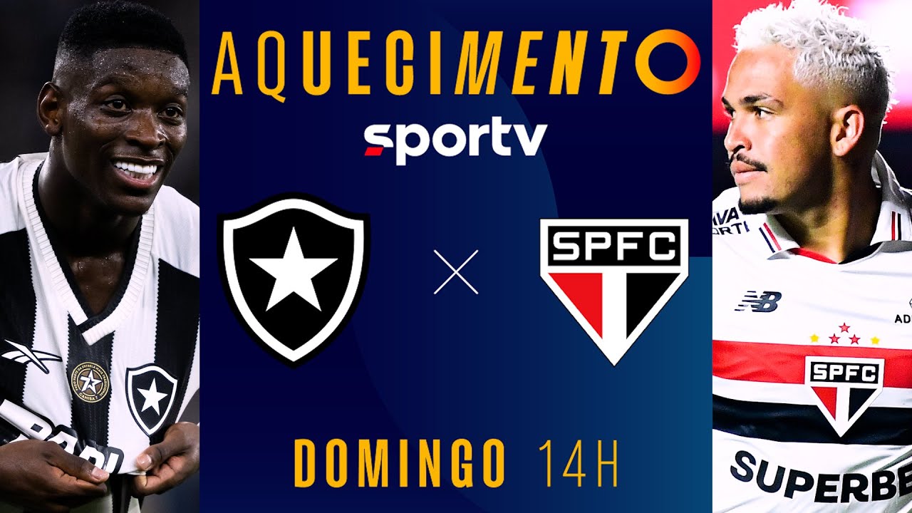 BOTAFOGO X SÃO PAULO | AQUECIMENTO AO VIVO E COM IMAGENS | FINAL BRASILEIRÃO 2024 | #live | sportv