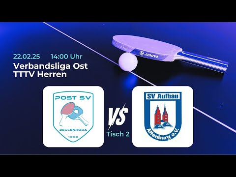 Post SV Zuelenroda III vs. SV Aufbau Altenburg II | Tischtennis Saison 24/25 - Tisch 2