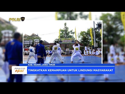 POLRES NGAWI GELAR UJIAN BELA DIRI SEBAGAI SYARAT KENAIKAN PANGKAT