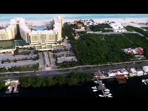 Helicopter flight over Cancun, Mexico
