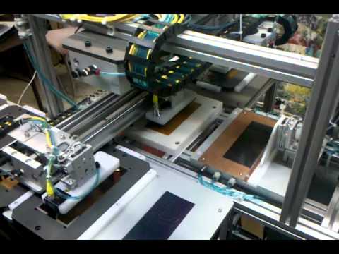 Automated Test Cell for Thin Film Solar Panels - Showing Sorter Side