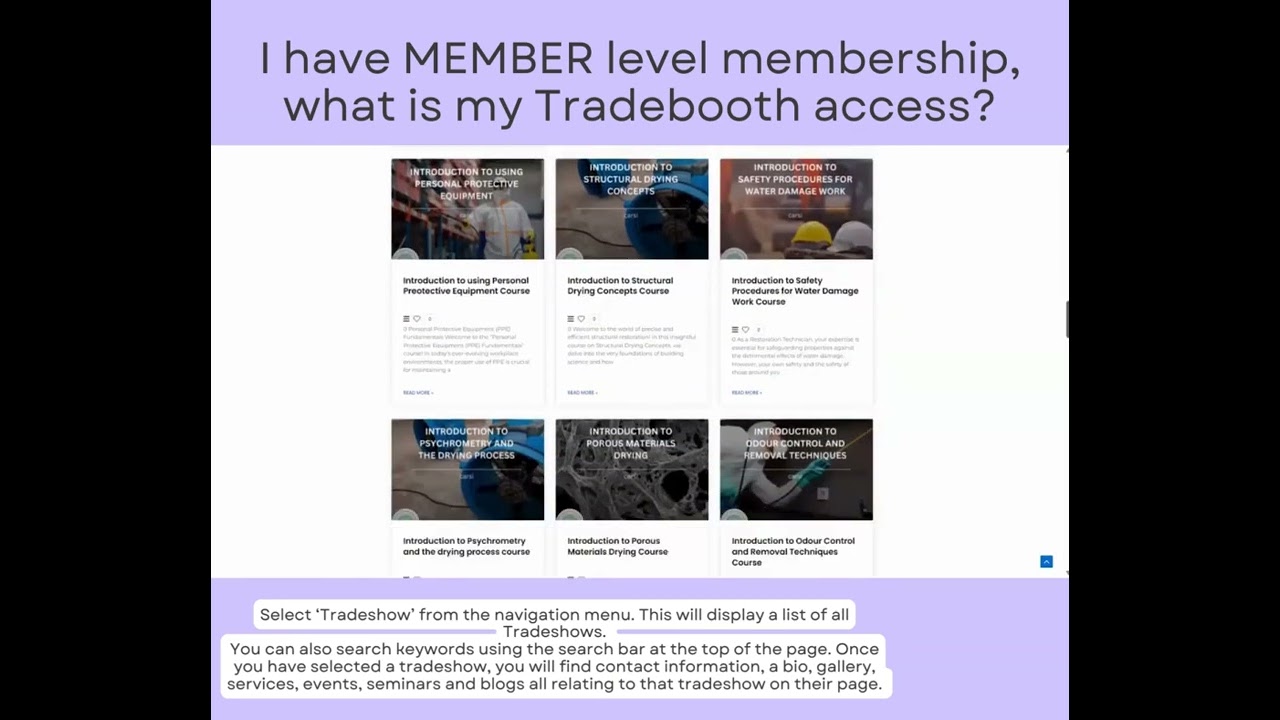 Member - Tradeshow Access