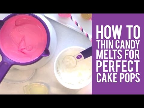 How to Thin Candy Melts for the Perfect Cake Pops
