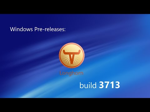 Windows Pre-releases: Windows Longhorn build 3713