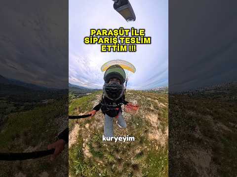 PARAŞÜT İLE SİPARİŞ TESLİM ETTİM !!! #mersin #motovlog #motor #türkiye #gökyüzü #fypシ #viral #gündem