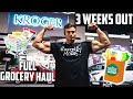 GROCERY HAUL TO GET SHREDDED 3 WEEKS OUT!!