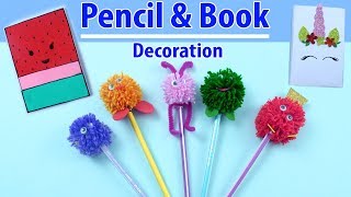PENCIL & COPY DECORATION #DIY #SCHOOL SUPPLIES | Craft for kids