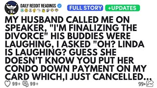 MY HUSBAND CALLED ME ON SPEAKER, "I'M FINALIZING THE DIVORCE" HIS BUDDIES WERE LAUGHING, I ASKED...
