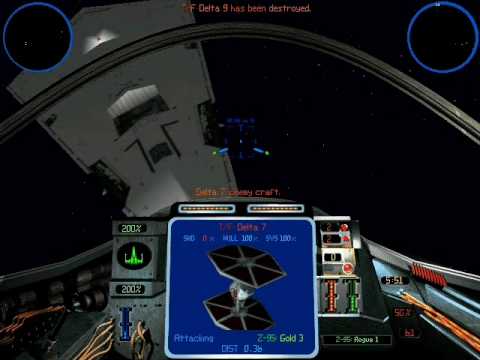 Lets Play X-Wing vs Tie Fighter Rebel Mission 1 Part 1: Abandon Base