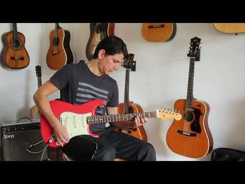Fender Stratocaster original Pre-CBS 1963 Fiesta Red (refinished) + video! image 19