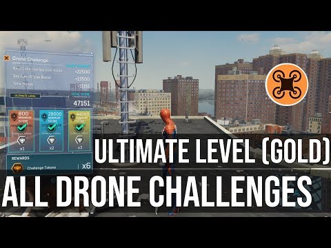 Taskmaster Drone Challenges - Ultimate Level (Gold) - Marvel's Spider-Man PS4