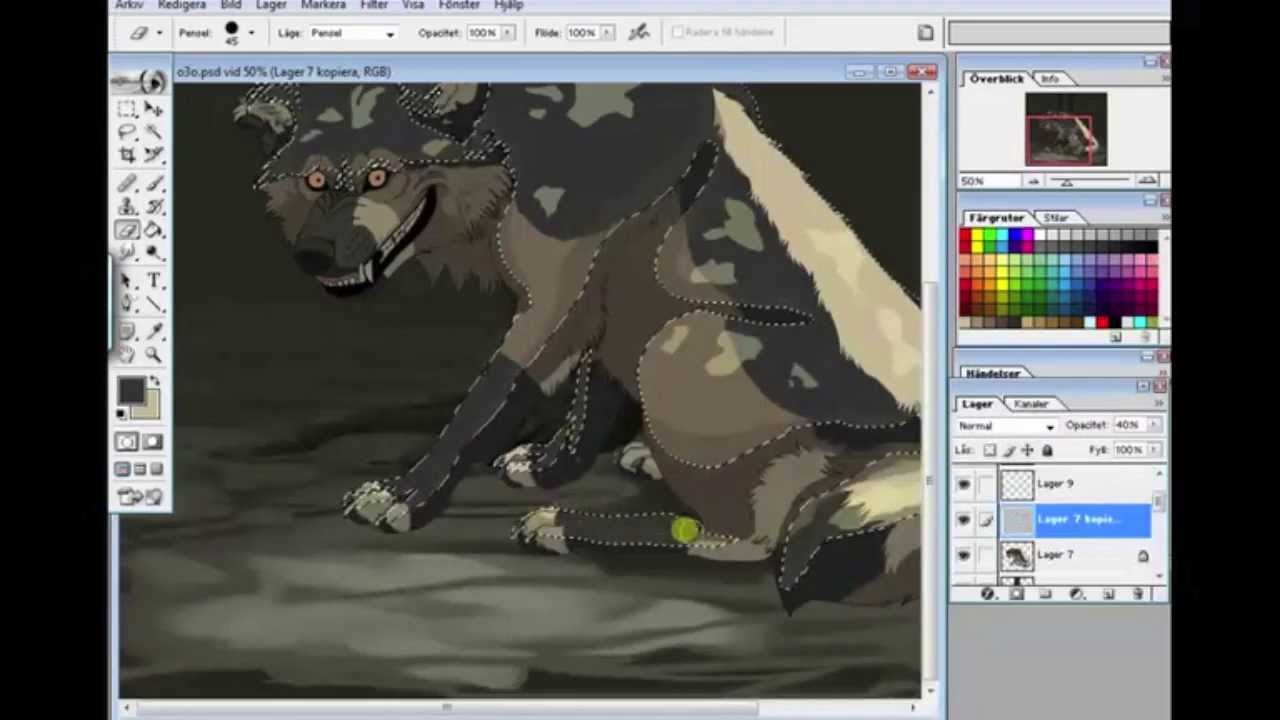Wolf Speedpaint - Becoming Insane