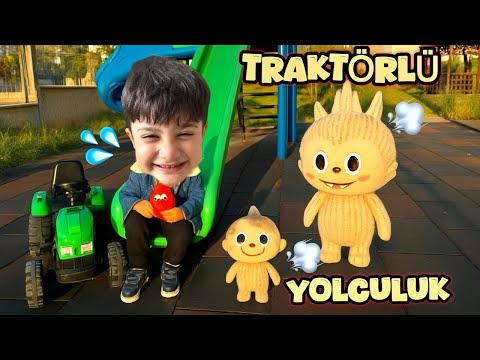 POYRAZ CAME TO THE PARK WITH HIS TRACTOR! HE MET LABUB!