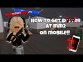 How to get better at mm2 on mobile!! 😈|•| murder mystery two|•|