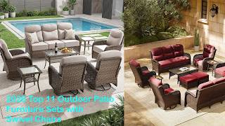 2026 Top 11 Outdoor Patio Furniture Set with Swivel Chairs! 