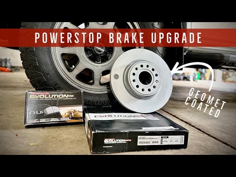 Powerstop Geomet Rotors and Evolution Brake Pads - Ram Rebel #powerstop #brakejob