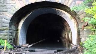 Abandon railroad tunnel in Edgewater/Fairview N.J.