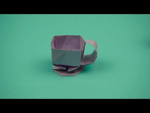 How to Fold Tea cup - Tea cup Origami Tutorial by Hoang Tuan