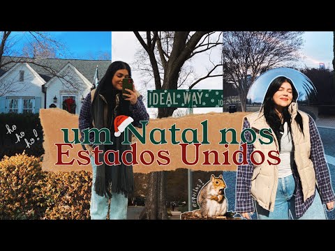 VLOGMAS DE NATAL NOS EUA | andando por um bairro americano, decorações de natal