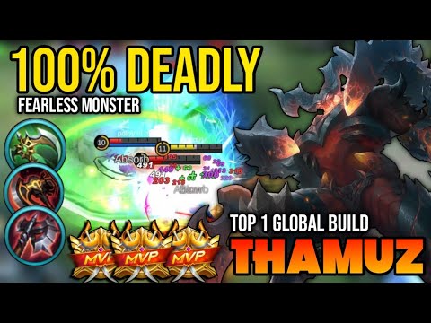THAMUZ BEST BUILD 2022 | BUILD TOP 1 GLOBAL GAMEPLAY | MOBILE LEGENDS✓