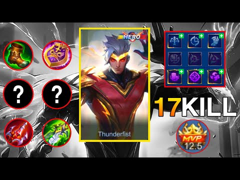 CHOU TOP 1 GLOBAL BUILD AND EMBLEM  SET 2022 | HAZA CHOU NEW META GAMEPLAY | MOBILE LEGENDS
