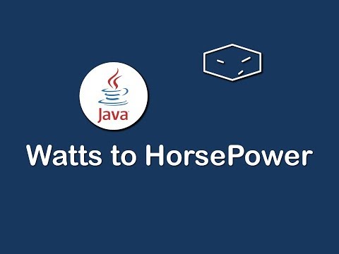 watts to horsepower in java