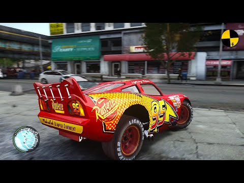 GTA 4 Crazy Lightning McQueen Ep.2