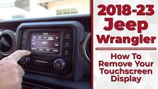 2018-2023 Jeep Wrangler JL - How To Remove Your Touchscreen Display - Infotainment.com