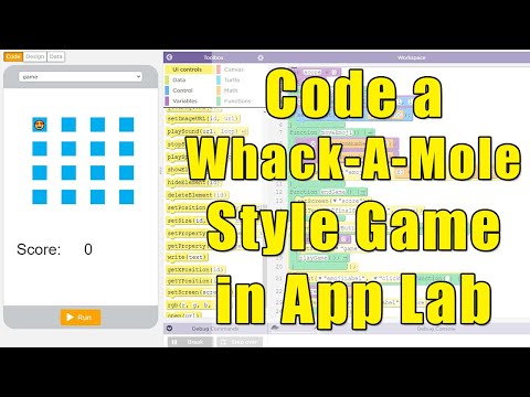 Code a Whack-A-Mole Style Game in AppLab [Code.org Programming for Beginners]