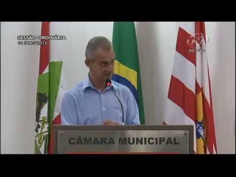 Pronunciamento Vereador Vanderlei de Oliveira - 11/06/2015
