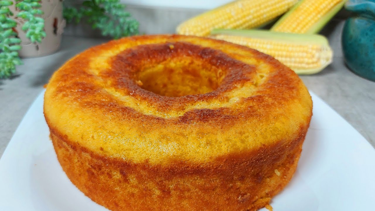 Bolo 5 COPOS só MILHO de liquidificador |SEM TRIGO| Bolo caseiro úmido e gostoso