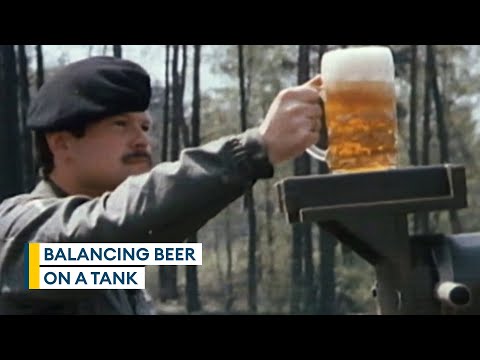 When a German Leopard 2 tank carried a beer without spilling a drop