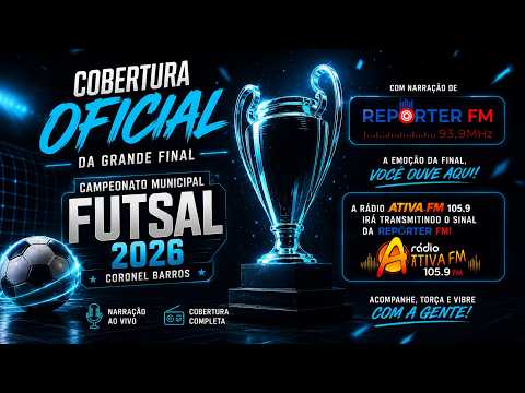FINAIS DO CAMPEONATO DE  FUTSAL EM CORONEL BARROS
