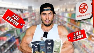 HIGH-PROTEIN aus der DROGERIE: Wie GUT sind die FITNESSPRODUKTE von ROSSMANN? (*Top oder Flop?*)