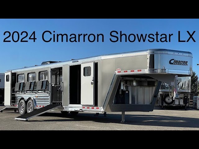 Preview image of 2024 Cimarron Showstar LX 10 Pen Livestock Trailer With Air Ride youtube video